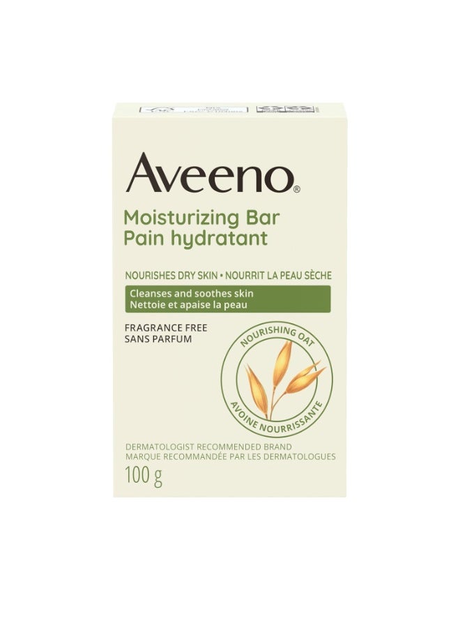 Aveeno Active Naturals Moisturizing Bar - Pack of 1, 100g - Image 1