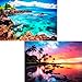 Edsjegn 2 Pack 1000 Piece Puzzles for Adults  Beach Coconut Tree Reef Landscape Jigsaw Puzzles  2000 Pieces Total - Image 2