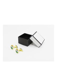 PRINTSHOP4ME Gold Color Cufflinks for Celebrating 74th Republic Day of India  - Image 4