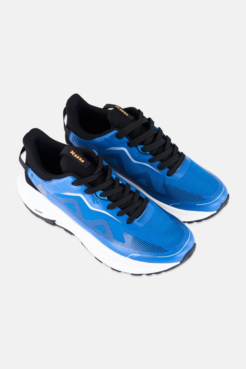RBX Men Lace Up Running Shoes, Blue - Image 3