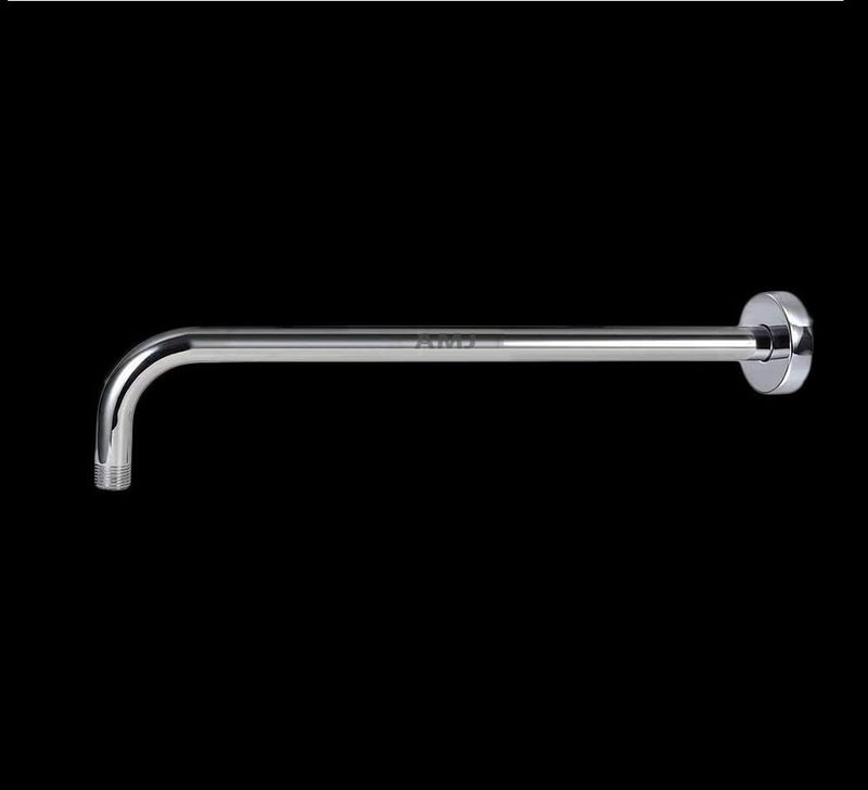 AMJ ® Heavy Premium Stainless Steel Round Shower Arm with Wall Flange (24inch) - Image 1