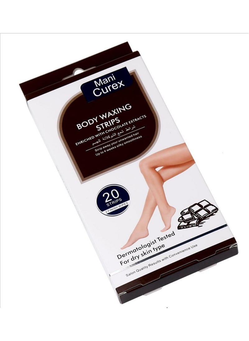 Mani Curex Body Waxing Strips enriched with chocolate extracts  - Image 1
