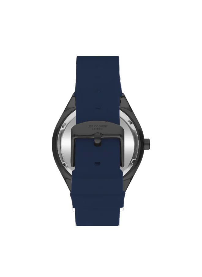 Lee Cooper Men's Watch, Analog Display and Leather Strap - LC07936.699, Blue