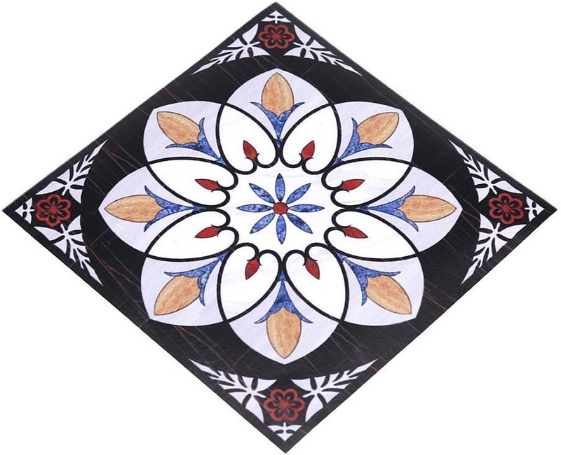 klarako Tile Stickers, 10Pcs Self Adhesive PVC Tile Floor Wall Stickers 3D Decal for Home Decor 12CM*12CM (# 05) - Image 2
