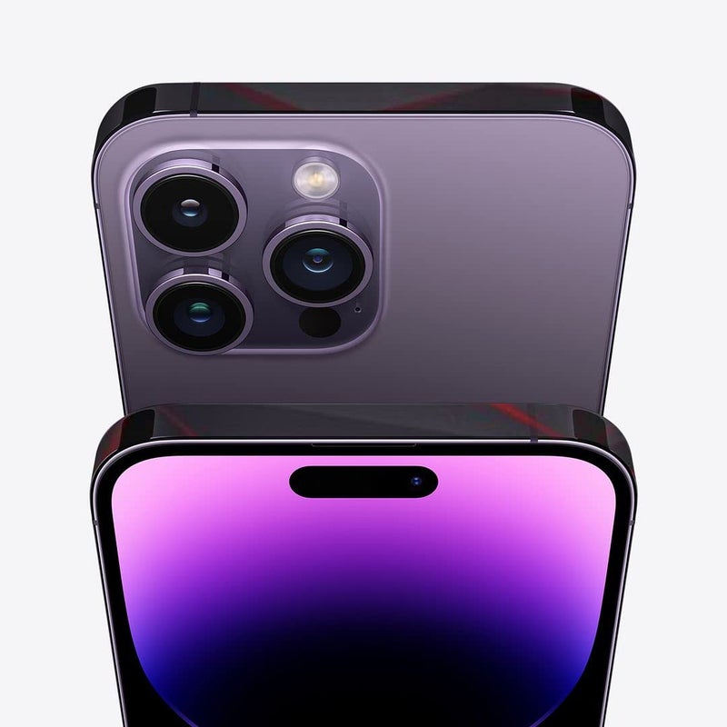 FCS Side Panel Vinyl Sticker Edge Side Skin for iPhone 14 Pro | Crome Film Wrap Stickers | All Side Sticker Vinyl Protector Sticker FCS-20 (Dark Wall) - Image 2