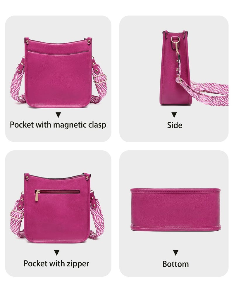 BAVERGE Purses for Women 3PCS, Crossbody Bags Set Large Leather Purse Shoulder Handbags with Wallet Adjustable Straps for Ladies Tote - Image 3
