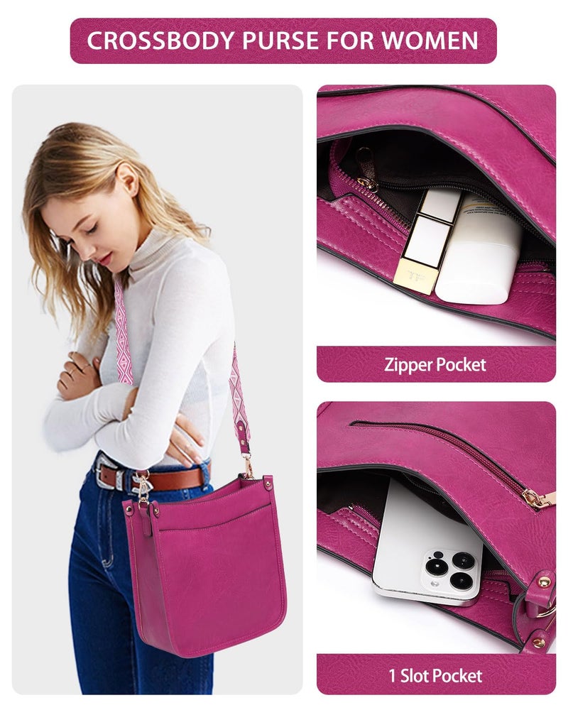 BAVERGE Purses for Women 3PCS, Crossbody Bags Set Large Leather Purse Shoulder Handbags with Wallet Adjustable Straps for Ladies Tote - Image 2