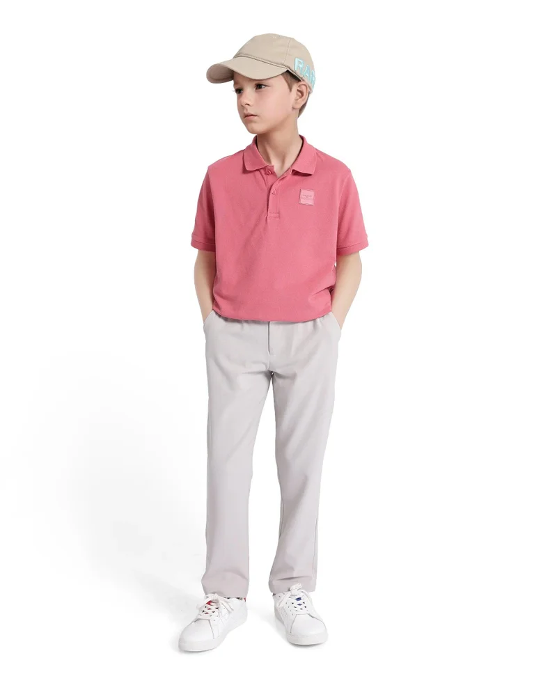 رير ونز Rare Ones Kids Trove Light Beige Cotton Poly Regular Fit Solid Trouser