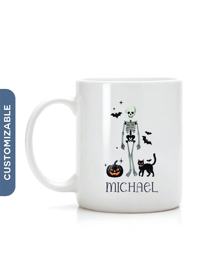 Share the Love Halloween Skeleton Personalised Coffee Mug 