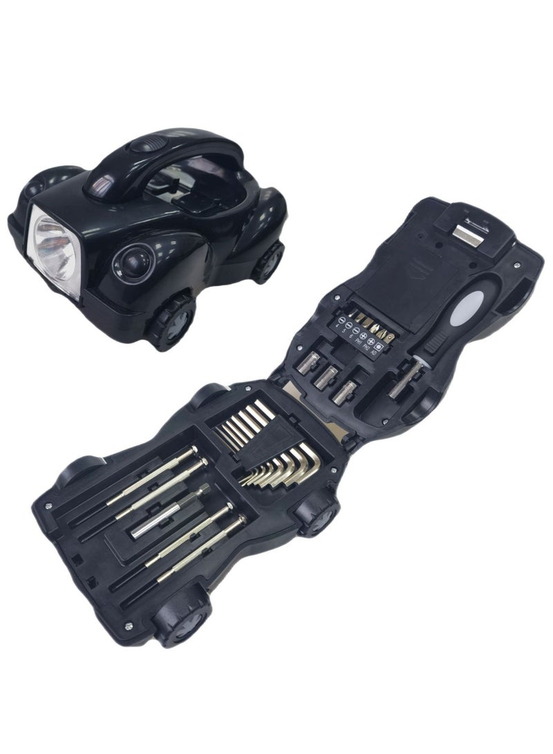 23pcs Portable Flashlight Car Tool Box Set - Image 3