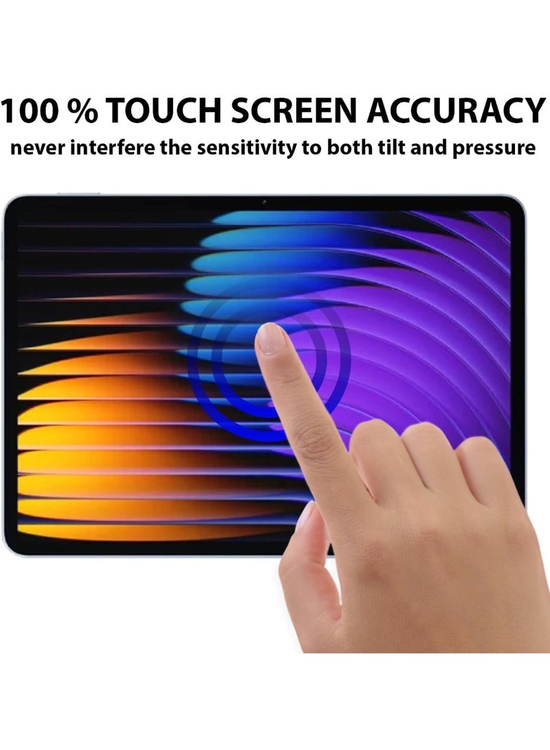 واقي شاشة متوافق مع جهاز Xiaomi Pad 7 Pro/Xiaomi Pad 7، واقي شاشة من الزجاج المقوى [مضاد للتوهج] [تغطية كاملة عالية الدقة] [سهل التركيب] [صلابة 9H] [حساس للمس] - Image 5
