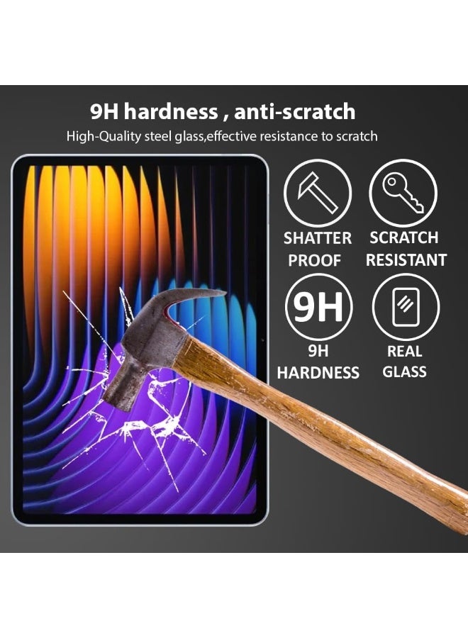 واقي شاشة متوافق مع جهاز Xiaomi Pad 7 Pro/Xiaomi Pad 7، واقي شاشة من الزجاج المقوى [مضاد للتوهج] [تغطية كاملة عالية الدقة] [سهل التركيب] [صلابة 9H] [حساس للمس] - Image 3