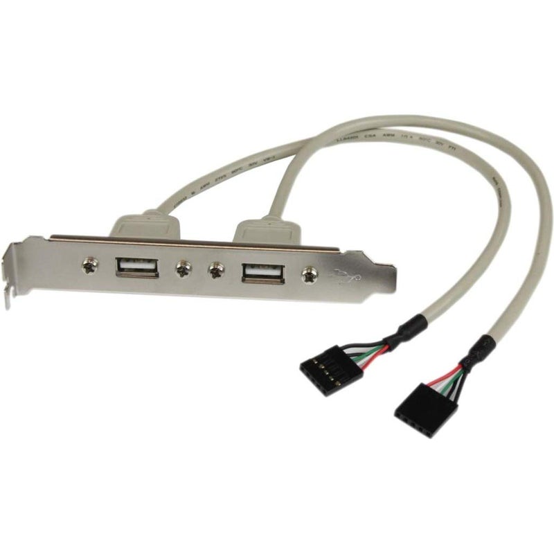 Startech.com StarTechcom 2 Port USB A Female Slot Plate Adapter USBPLATE - Image 2
