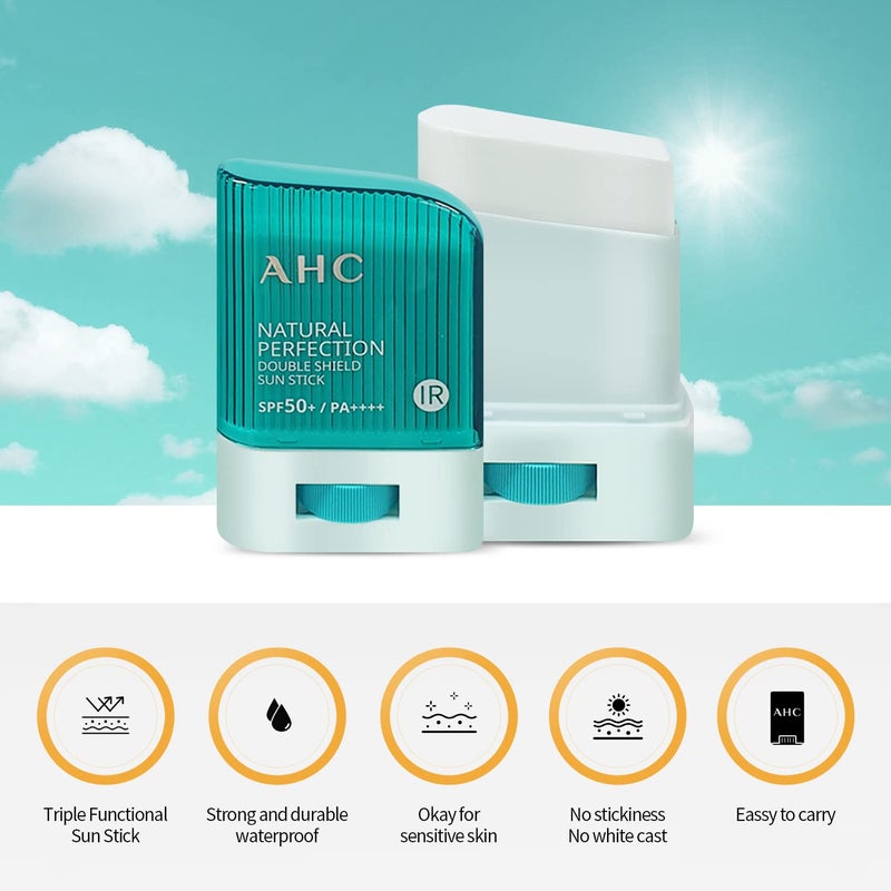 AHC Natural Perfection Double Shield Sun Stick 14g SPF50+ PA++++ - Image 2