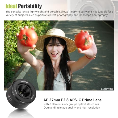 AstrHori AF 27mm F2.8 Auto Focus APS-C Large Aperture Prime Lens Ultra-Compact Pancake Lens for Fuji X Mount Mirrorless Camera X-H,X-T,X-S,X-PRO,X-E,X-A,X-H1,X-H2,X-H2S,X-T5,X-T4,X-T3,X-T50,X-T30 - Image 3