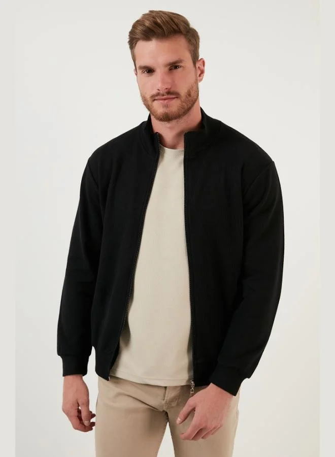 Buratti Cotton Zip-Up Stand Collar Pocket Cardigan Men's CARDIGAN 456210