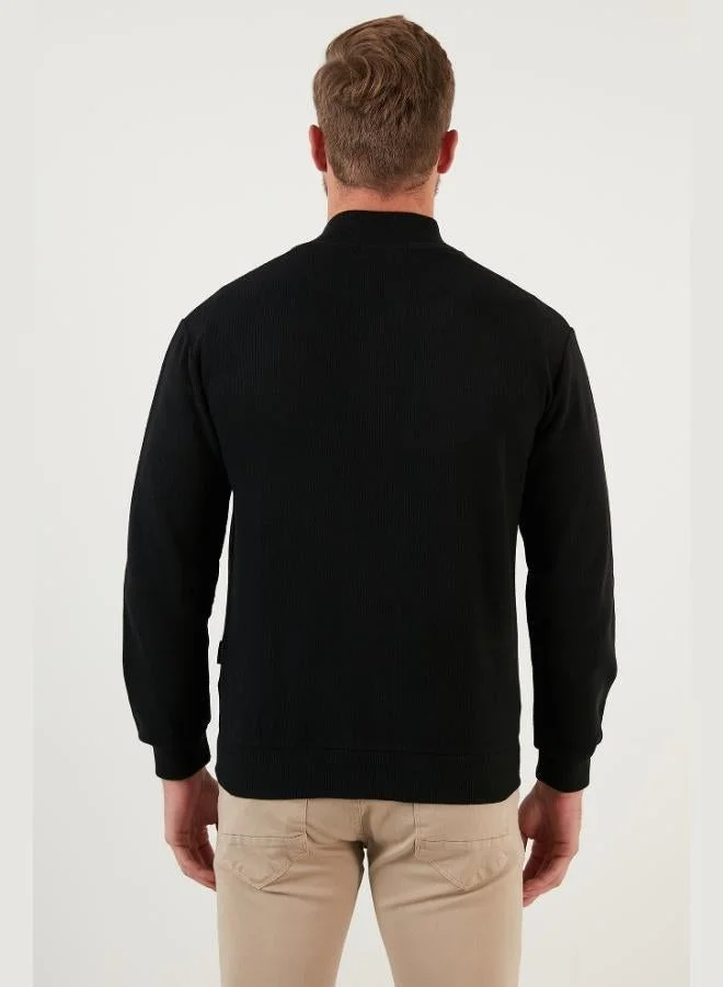 Buratti  Buratti Cotton Zip-Up Stand Collar Pocket Cardigan Men's CARDIGAN 456210 for Men | Best Price UAE