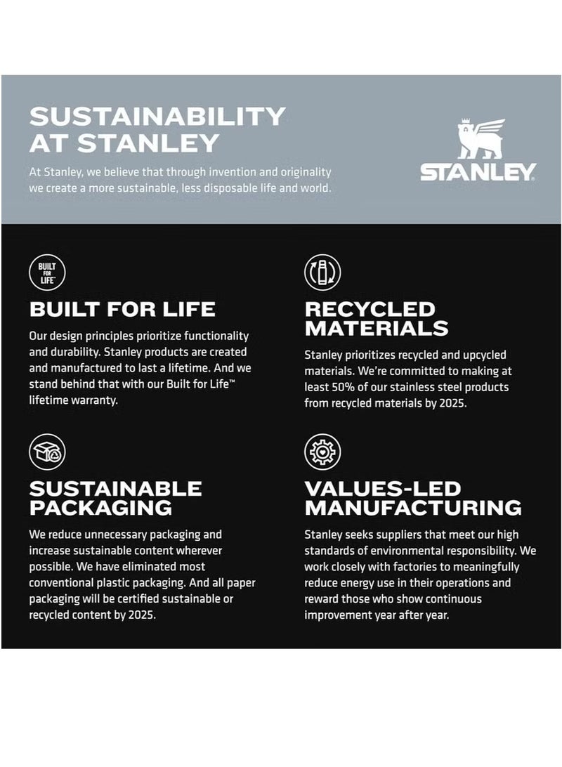 Stanley 30oz Stainless Steel Tumbler - Vacuum Insulated Water Bottle for Home, Office or Car Reusable Cup with Straw Leak Resistant Flip Cold for 12 Hours or Iced for 2 Days, 30oz - Image 5