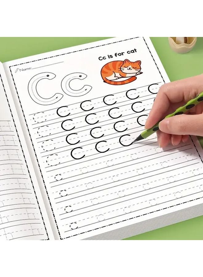 32 s Interactive Alphabet Learning Book Preschool Kindergarten Workbook Tracing - Image 2