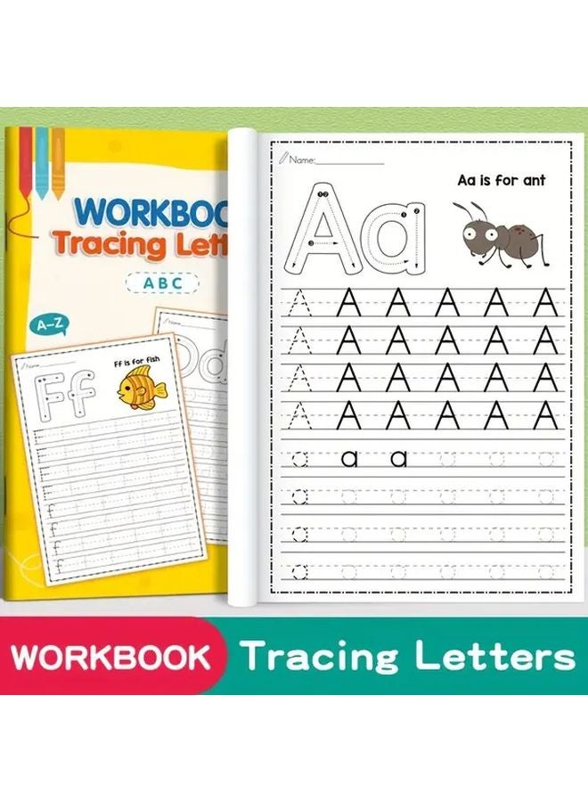32 s Interactive Alphabet Learning Book Preschool Kindergarten Workbook Tracing - Image 4