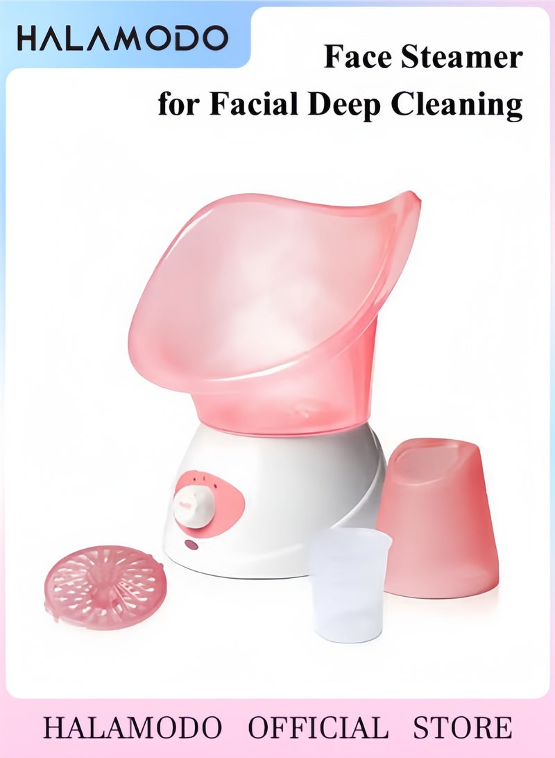 Halamodo Facial Steamer for Face Nano Ionic Face Steamer for Facial Deep Cleaning Hot Mist Face Humidifier Set for Women Men Moisturizing Cleansing Pores with Blackhead Remover Kit - Image 1