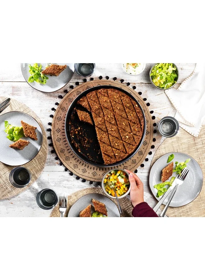 Tefal Les Specialistes 2Piece Set Kebbe Dishes 30/34 cm NonStick Coating Aluminum Heat Diffusion Easy Cleaning Red Bugatti Made in France J5716783
