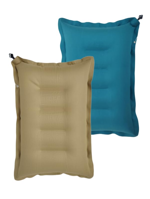 SHIVAM CART Soft Cotton Travelling Air Pillow Compact and Lightweight Pillow Neck Support headrest Pillow During Travelling in Bus TrainFlight Pack of 2 Multi Color - Image 1
