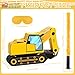Aoriher Construction Dump Excavator Piata with Blindfold and Bat Tractor Truck Piata for Birthday Party Supplies Construction Theme Decor - Image 4