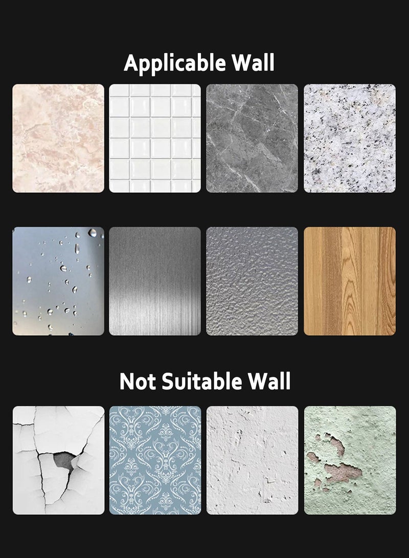 Wall-mounted Matte Black Single Layer Towel Rack for Bathroom with Towel Bars Punch-free Storage Rack Towel Hanger Shelf Single Layer - Image 4