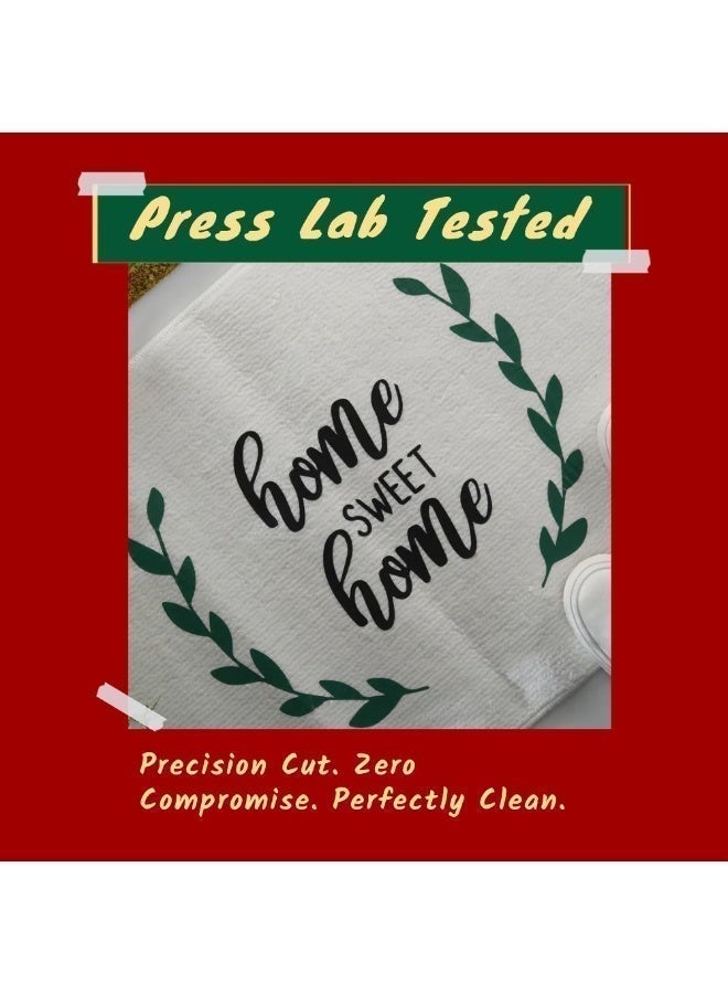 UNITRADE® Easy Cut (PVC) Red Heat Transfer Vinyl Roll - 51cm x 25m / Compatible with T-shirts ,Cricut, Silhouette ,Professional Cutters / CPSIA Certified / Made in Korea - Image 4
