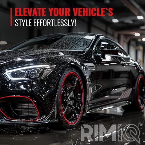 RIMiQ BASiQ 1/4" Universal Styling Trim - 26 Feet, 6 Colors, Flat Design, Easy to Apply with Premium 3M Tape - Versatile Rim Styling and Color Accent for Cars, Trucks, SUVs - Red - Image 4