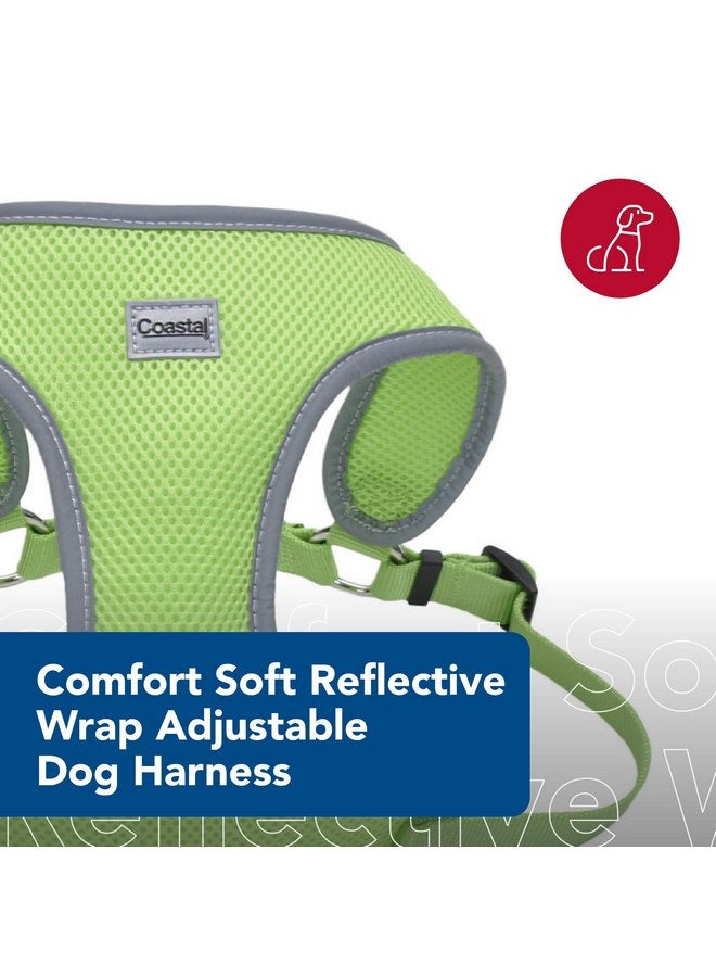 كوستال حزام كلب Coastal Pet Comfort Soft Reflective Wrap قابل للتعديل - حزام كلب لا يسحب للكلاب الصغيرة والكبيرة - لون أخضر ليموني - 5/8" x 16"-19" - Image 2