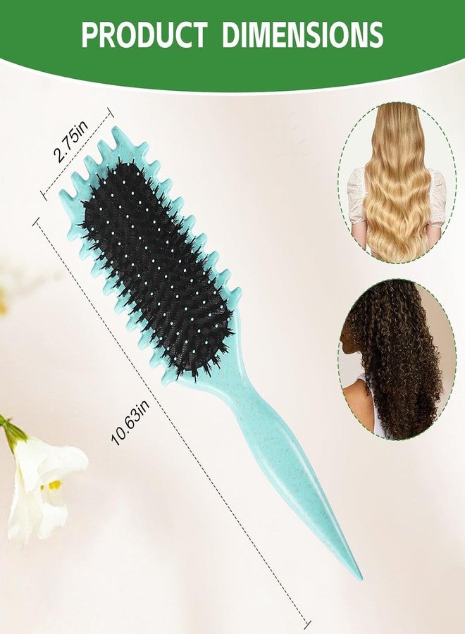 Vrunshi Defining Brush - Premium Styling Brush with Nylon Pins | Curl Shaping Brush for Curly | Coily | Wavy Hair | Anti-Pull Hair Brush for Men | Women | Ideal for Combing | Straightening | Defining Curls - Image 3