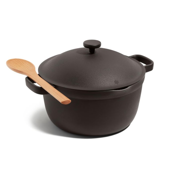 PERFECT POT 55 QT NONSTICK CERAMIC SAUCE PAN WITH LID VERSATILE COOKWARE FOR STOVETOP AND OVEN STEAM BAKE BRAISE ROAST PTFE AND PFOAFREE TOXINFREE EASY TO CLEAN CHAR