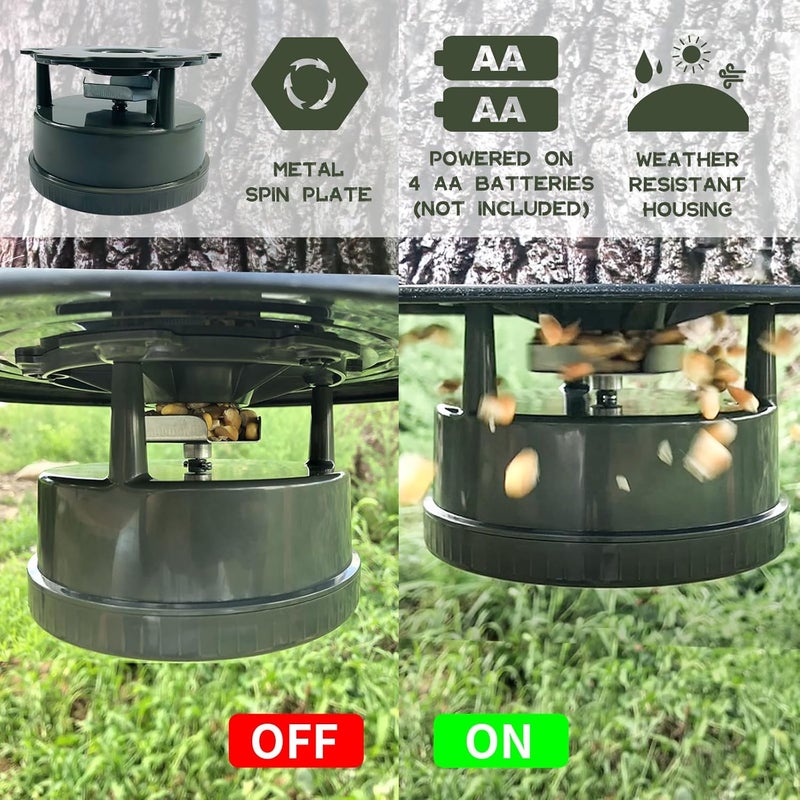 Highwild Deer Feeder Kit - Digital Timer - Metal Spin Plate - Easy Setup - All-in-ONE - Image 2