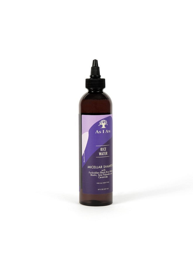 As I Am Rice Water Shampoo 8 oz - with Forbidden Black Rice, Saw Palmetto, Biotin - Gentle Cleanser - Moisturizing - Vegan & Cruelty Free - Sulfate Free - Paraben Free - For All Hair Types - Image 3
