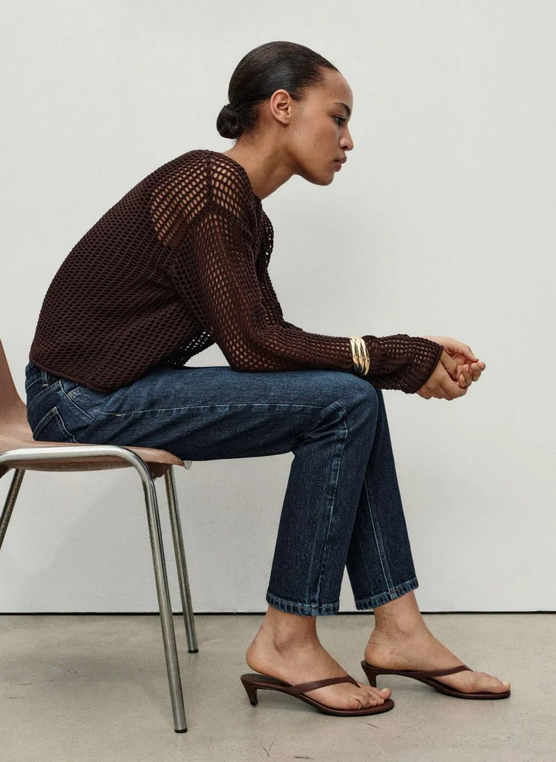 مانجو جينز مريح للحوامل بخصر مرتفع