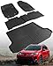 ChiefCarOfficer Car Floor Mats for Toyota RAV4 2006 2007 2008 2009 2010 2011 2012 Without 3rd Row Seat All Weather Carpet Custom Fit for RAV4 Front Second Row Cargo Area Accessories Heavy Duty Full Set Rubber Liner - Image 2