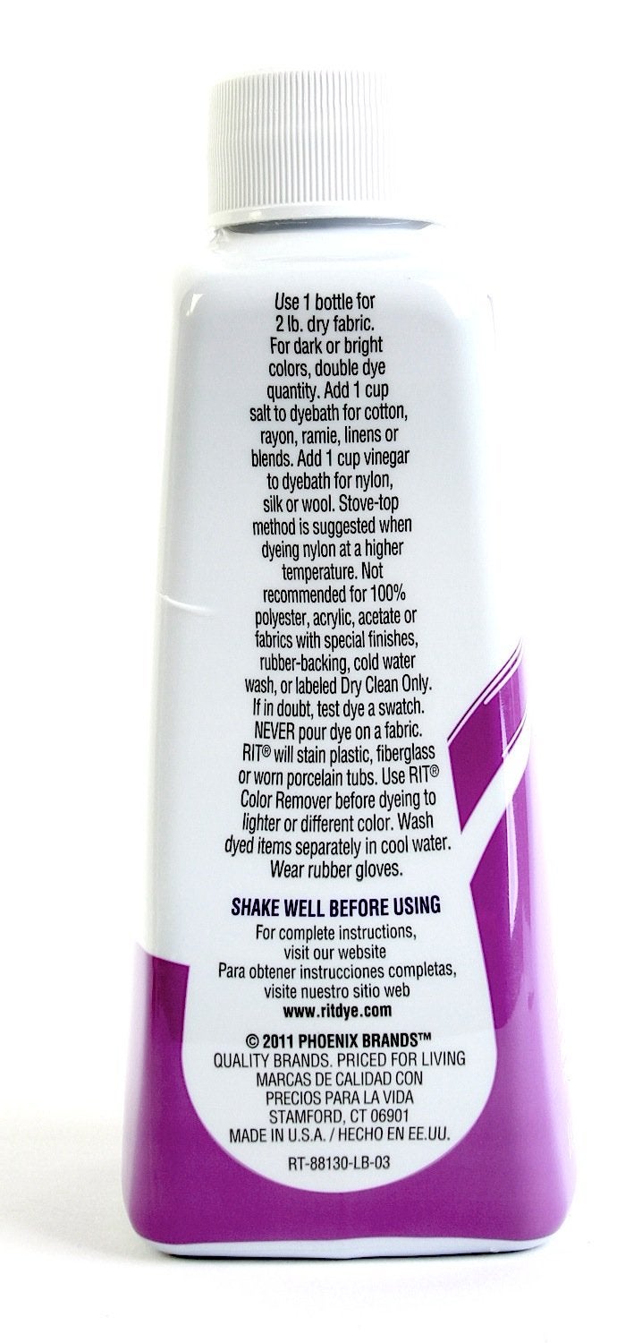 Rit Dye Liquid Dye, 8 fl oz, Purple, 3-Pack - Image 5
