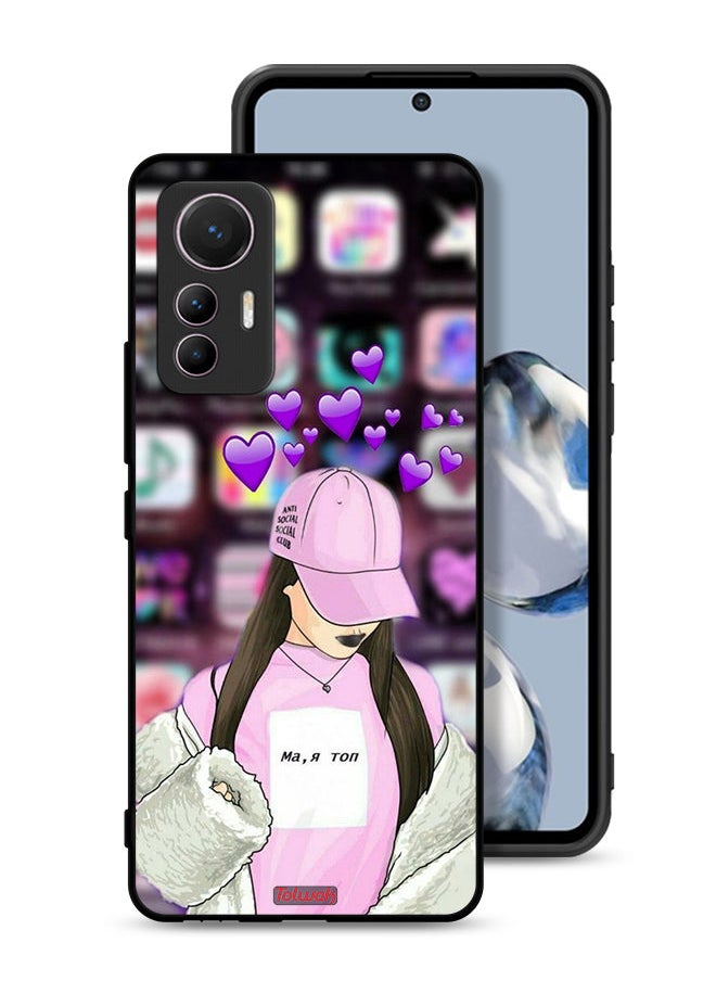 Tolwak - Xiaomi 12 Lite Protective Case Cover Anti Social Club - Image 1