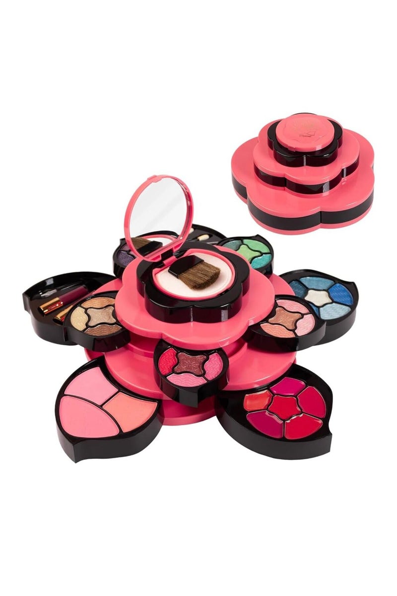 KMES Professional Makeup Kit with Brushes – Complete Cosmetic Set with Eyeshadow Palette, Lipstick & Face Essentials - Image 1