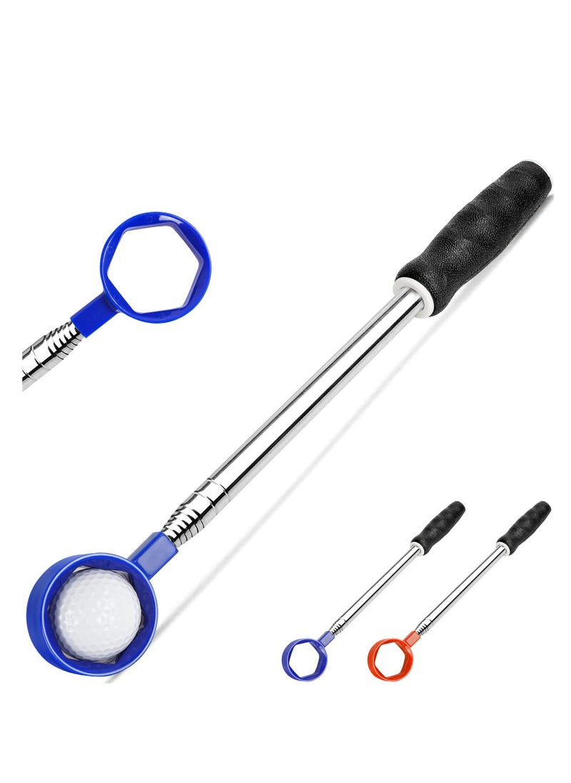 Captaintech Telescopic Golf Ball Retriever, 6ft/9ft Stainless Steel Tool for Water Recovery, Extendable Golf Accessory, Durable Head, Perfect Gift for Golfers, Blue Color  - Image 1