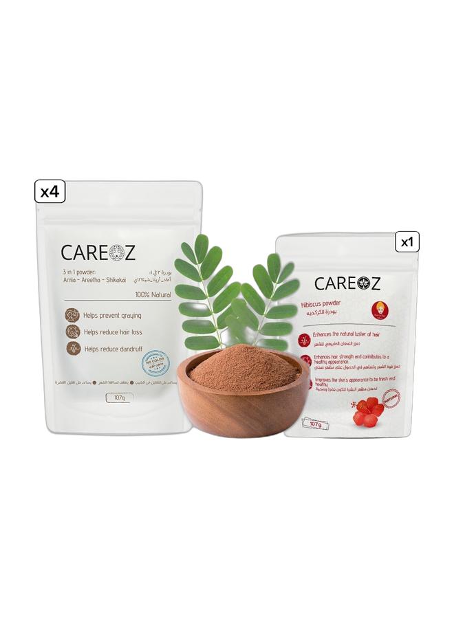 CAREOZ Ultimate Hair Revival 5X Power Bundle – Maximum Shine, Strength & Growth Boost - Image 1