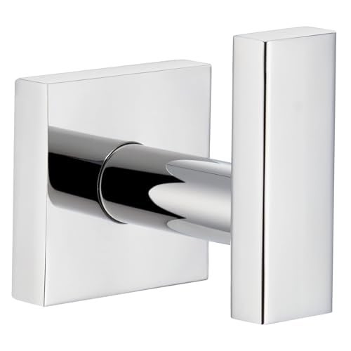 Angle Simple Towel Hook for Bathroom, SUS 304 Stainless Steel Robe Coat Hook, Hand Towel Holder Wall Mounted, Polished Chrome - Image 1