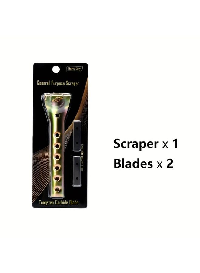 3pc PCAK Heavy Duty Carbide Scraper with Holder and 2 Blades for Paint Glue Removal - Image 1