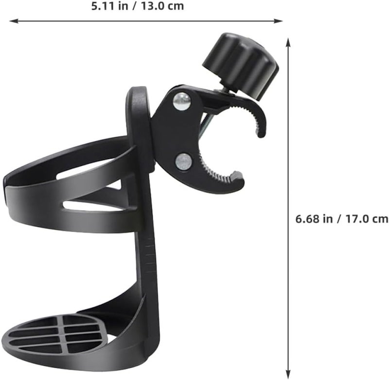 TIDTALEO 2Pcs Wheelchair and Walker Cup Holder Bracket Portable Bottle Cage for Adults Seniors Stroller Accessories Secure Drink Holder for Mobility Devices - Image 2