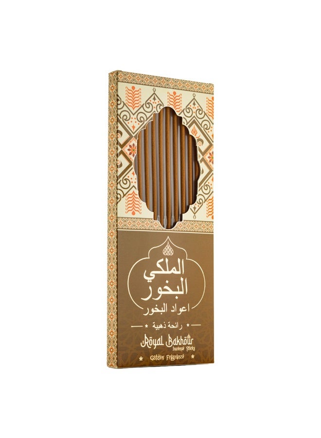بخور ملكي بخور رويال باخور الذهبي العطري الفاخر برائحة عربية أصيلة، 12 عود بخور - Image 1