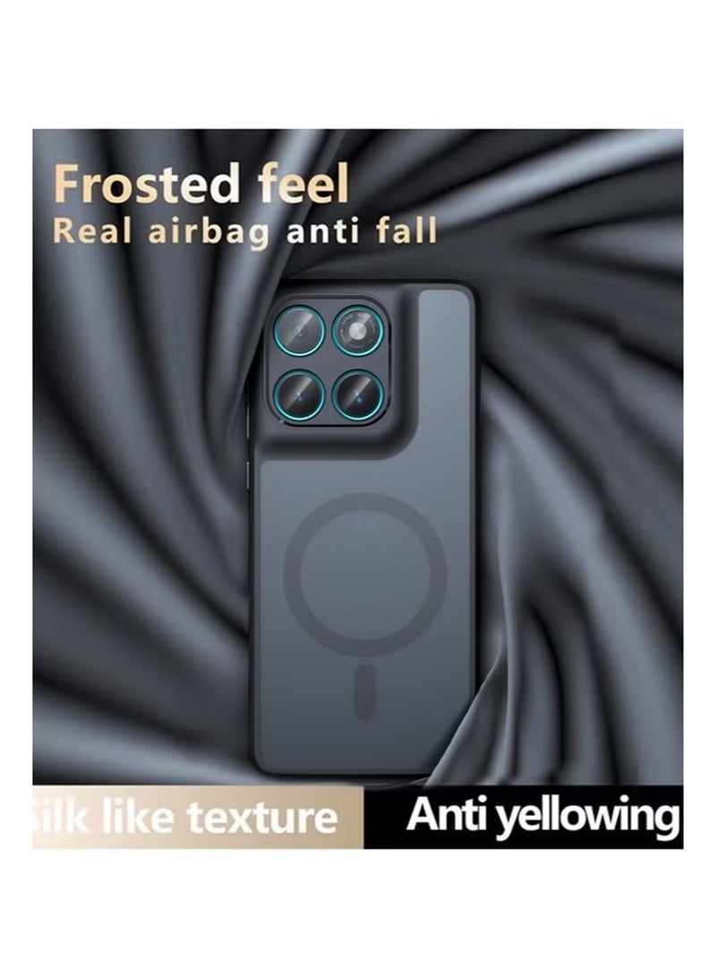 جراب مغناطيسي لهاتف Motorola Edge 60 Stylus، [متوافق مع Mag-Safe] [مضاد للخدش] جراب هاتف رفيع شفاف غير لامع ناعم لهاتف Moto Edge 60 Stylus 5G، أسود - Image 5