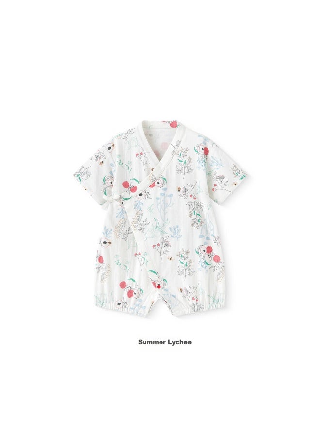 Yeehoo Baby Clothes Summer Bamboo Fiber Breathable Short Sleeve Romper For Boys And Girls - Image 1
