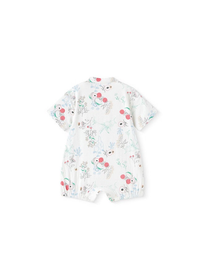 Yeehoo Baby Clothes Summer Bamboo Fiber Breathable Short Sleeve Romper For Boys And Girls - Image 2